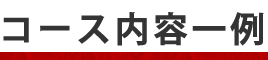 コース内容一例